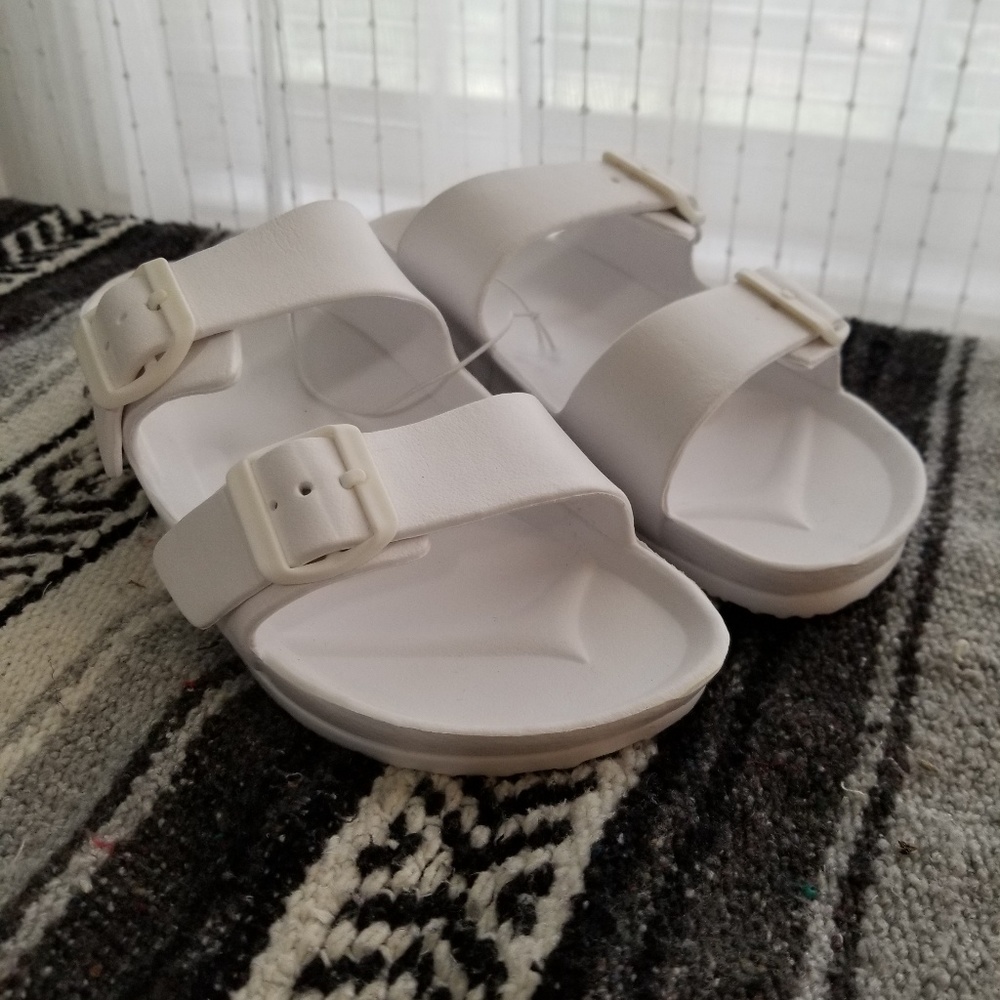 white sandal
